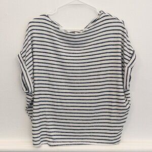 Cookies Clothing Hawaii Striped Boxy Tee – Size M Navy White Coastal Style